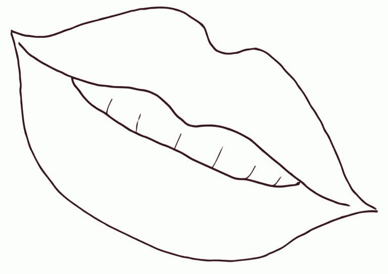 Coloring Pages Of Lips