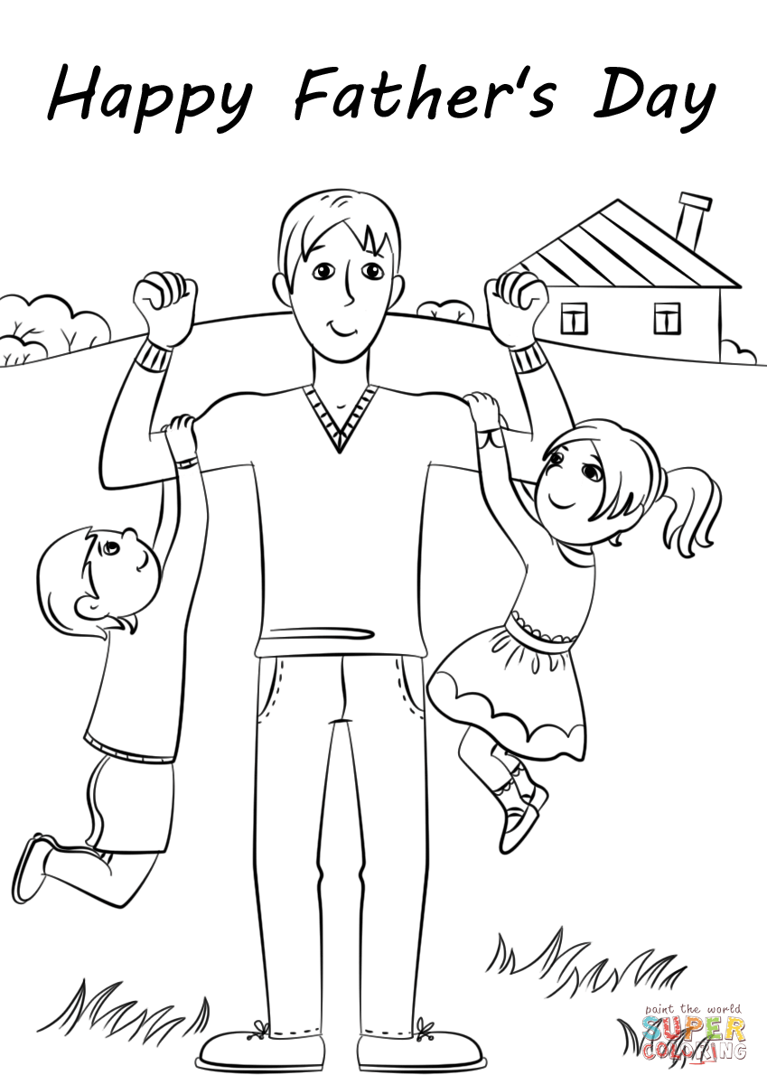Happy Father's Day coloring page Free Printable Coloring Pages