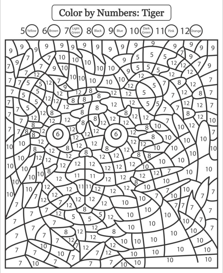 Coloring Pages Color By Number