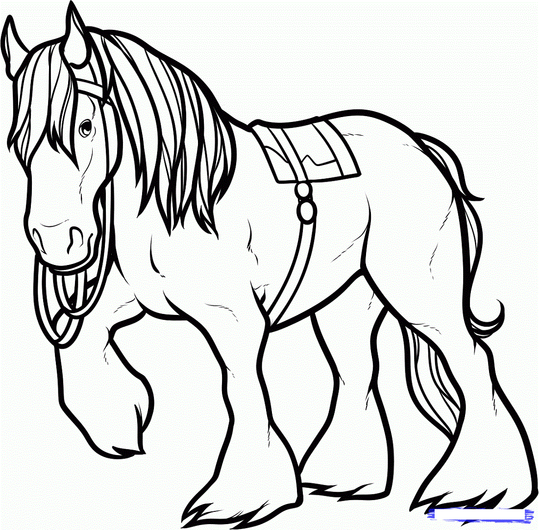 Printable Coloring Pages Of Horses