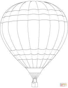 Hot Air Balloon coloring page Free Printable Coloring Pages