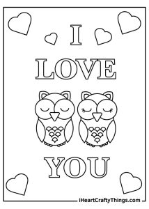 I Love You Coloring Pages (Updated 2021)