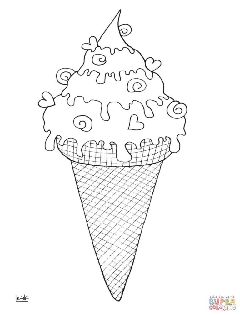 Coloring Pages Ice Cream