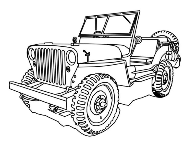 Coloring Pages Jeep