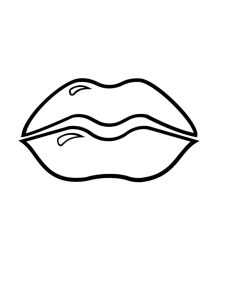 Lips coloring pages. Free Printable Lips coloring pages.