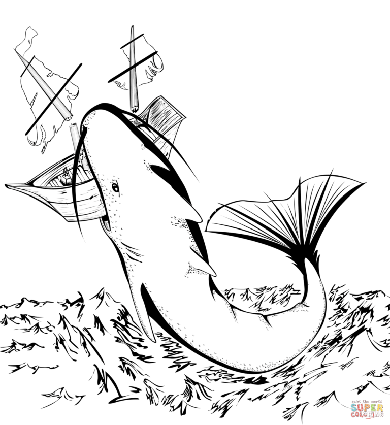 Megalodon Coloring Pages
