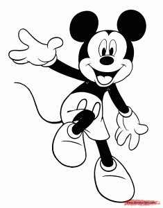 Mickey Mouse Coloring Pages 10