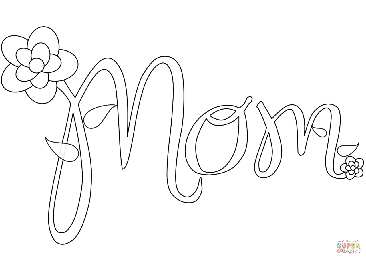 Mom coloring page Free Printable Coloring Pages