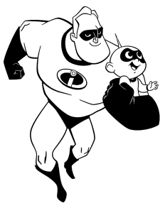 Mr Incredible Coloring Pages at Free printable