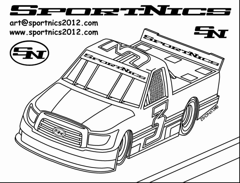 Nascar Coloring Pages