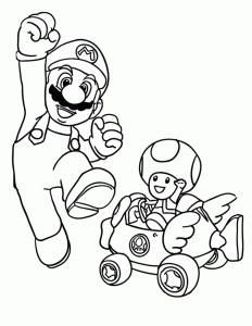 Mario Bros Coloring Pages Free Coloring Home