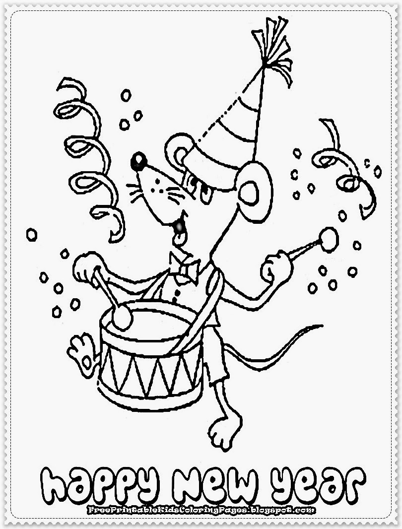 New Year Printable Coloring Pages Free Printable Kids Coloring Pages
