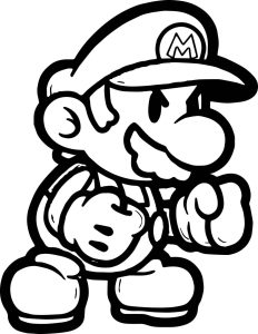 Paper Mario Coloring Pages To Print at Free