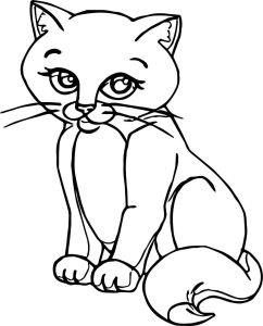 Persian Cat Coloring Pages at Free printable