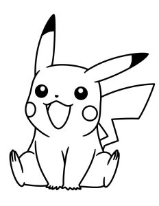 Pikachu Drawing Coloring Pages
