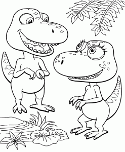 Coloring pages from the animated TV series Dinosaur Train to print for free