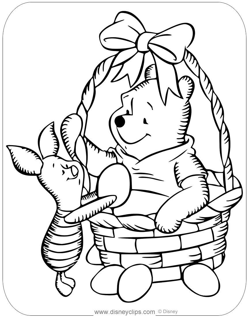 Printable Disney Easter Coloring Pages 3