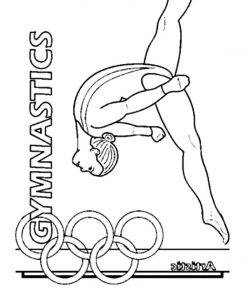 Get This Printable Gymnastics Coloring Pages p79hb