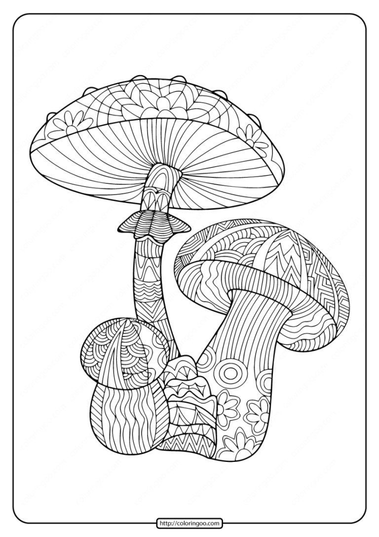 Coloring Pages Mushroom