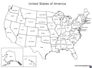 4 Best Images of Printable Color United States Map United States