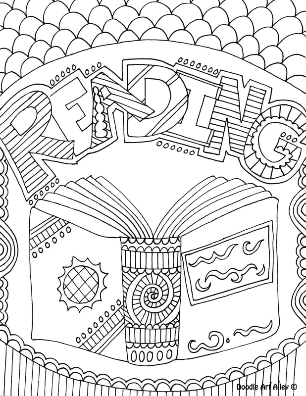 Books Coloring Page