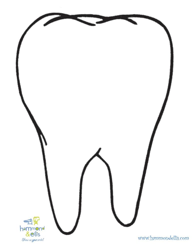 Tooth Coloring Page