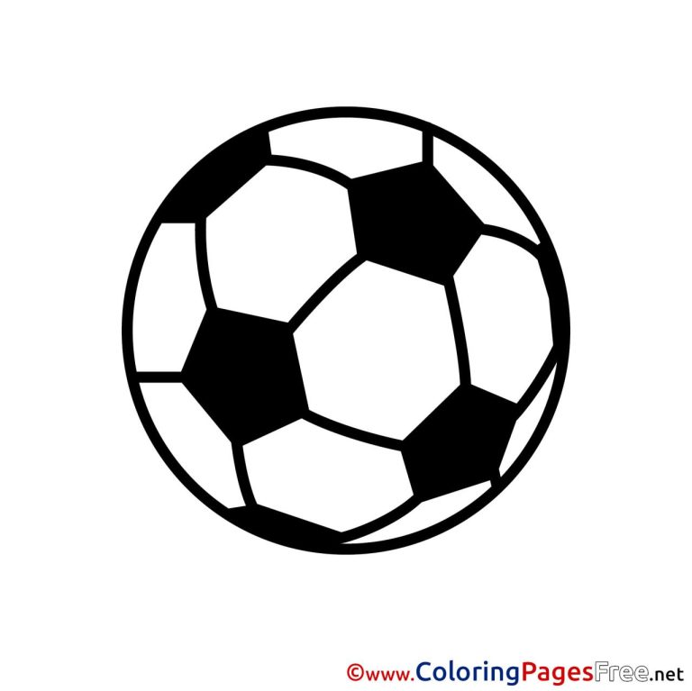 Soccer Ball Color Page