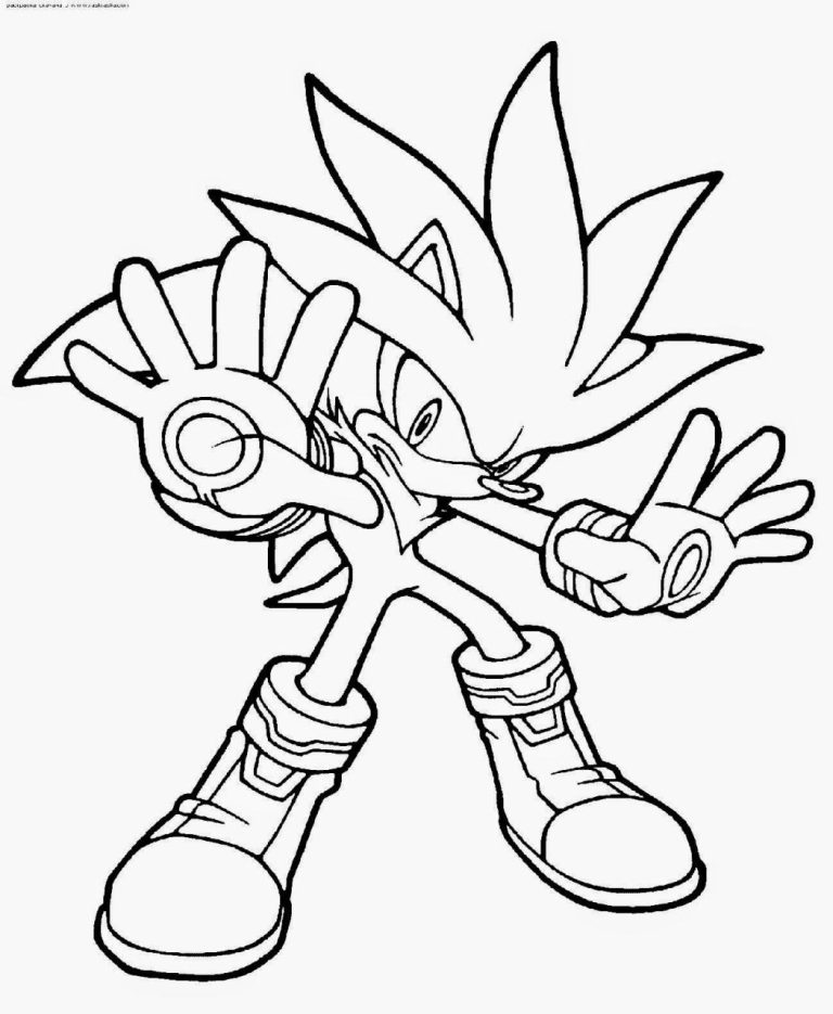 Free Sonic Coloring Pages