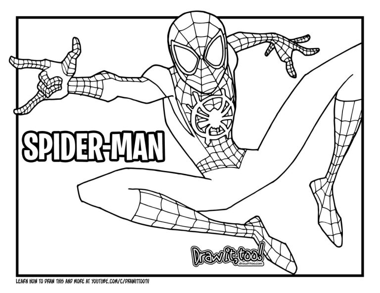 Miles Morales Coloring Page