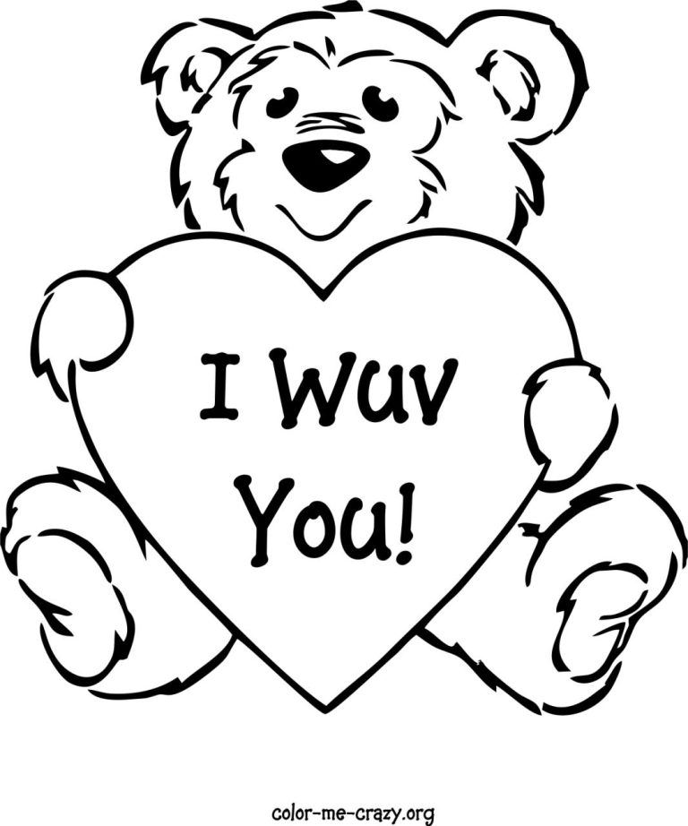 Cute Valentines Day Coloring Pages