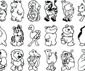 Zoo Animal Coloring Pages For Preschool at Free