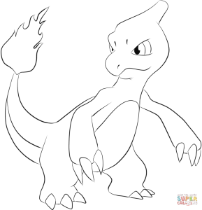 Charmeleon coloring page Free Printable Coloring Pages