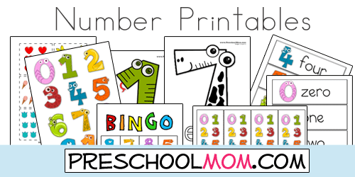 Preschool Numbers Printables Free