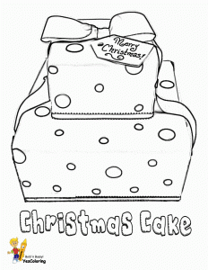 Cool Coloring Pages to Print Christmas Children Cakes Coloring