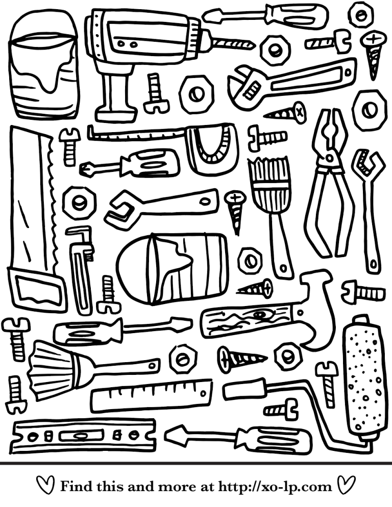 Tools Coloring Pages