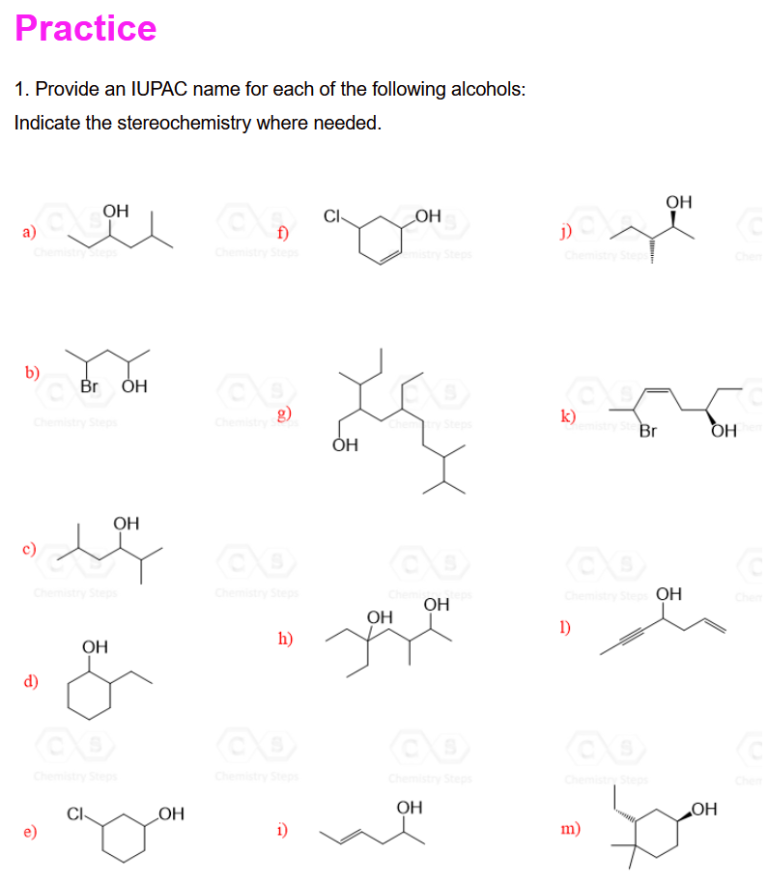 Naming Organic Compounds Worksheet With Answers Pdf