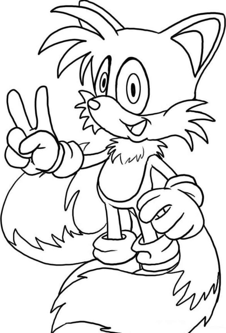 Christmas Sonic Coloring Pages