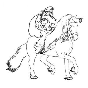 Christmas Horse Coloring Pages Horse coloring, Horse coloring pages