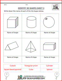 Second Grade 2d And 3d Shapes Worksheets For Grade 2