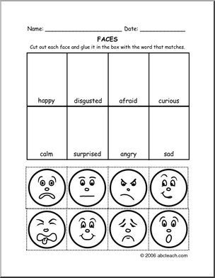 Feelings And Emotions Worksheets For Primary Pdf