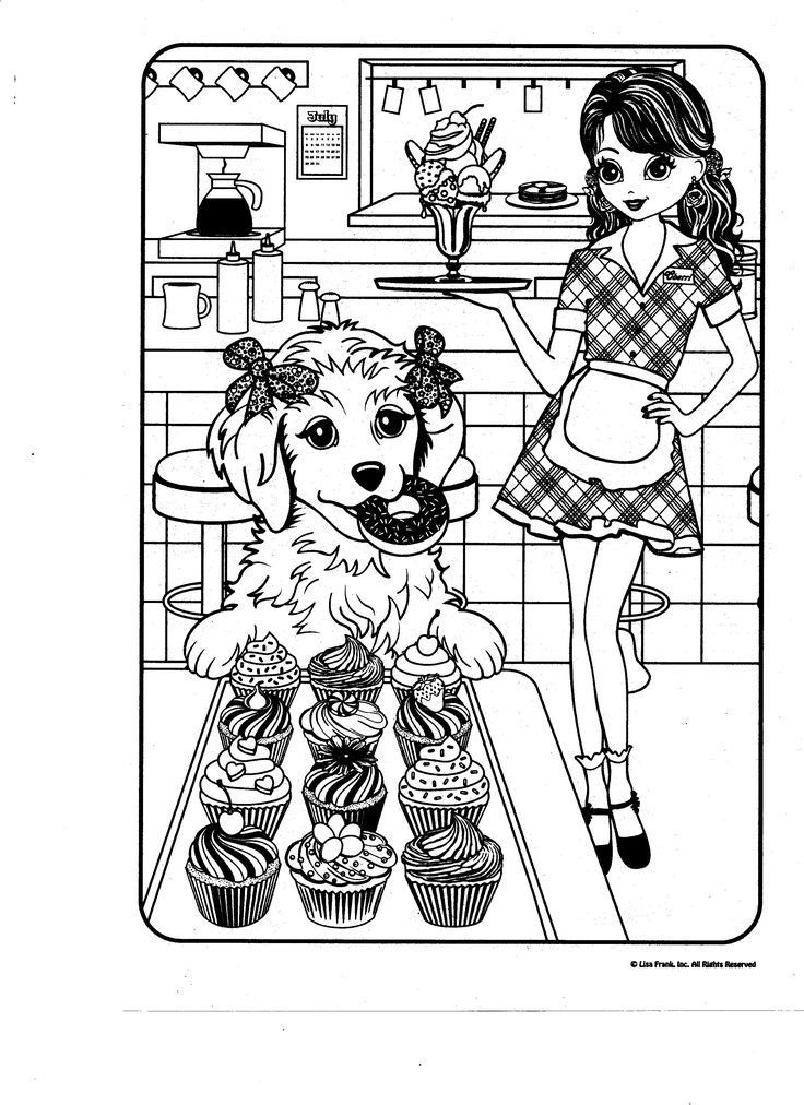 Lisa Frank Christmas Coloring Pages