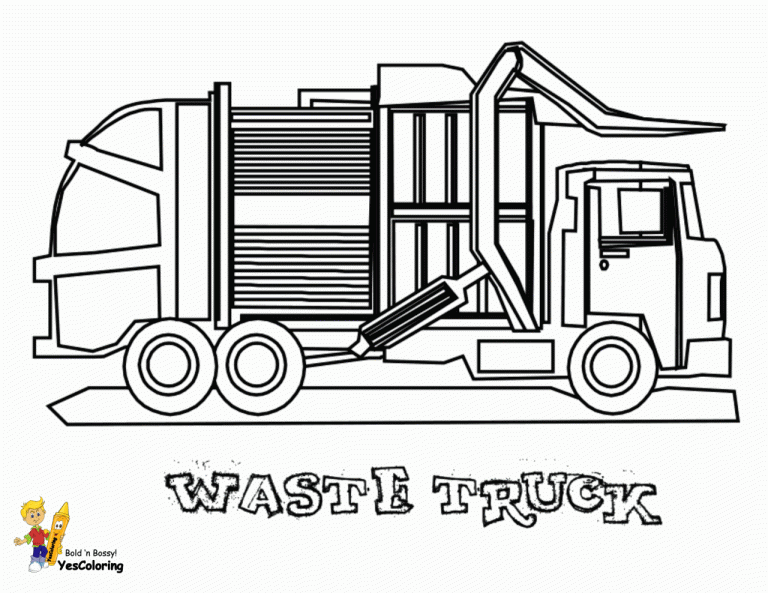 Coloring Page Truck