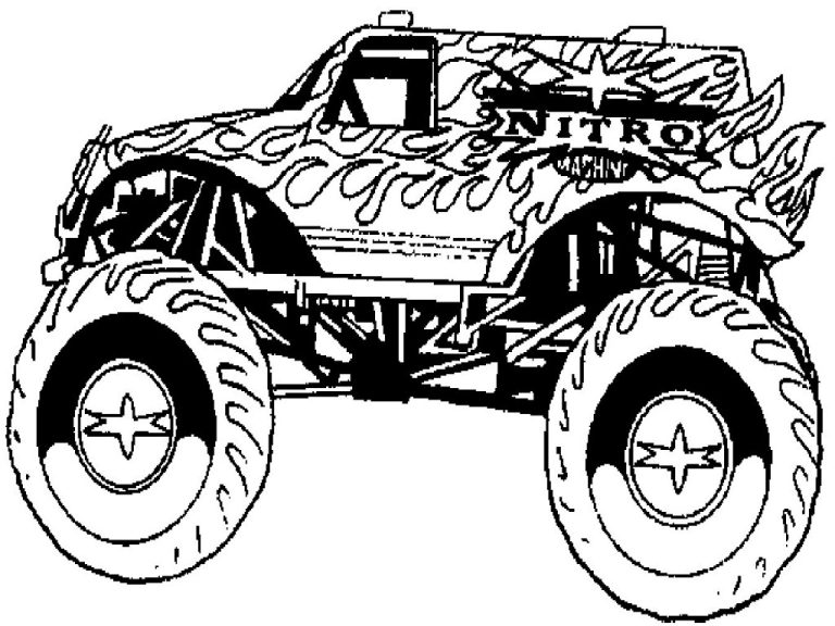 Printable Monster Truck Coloring Pages