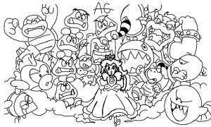 Colors Live Mario 3D Land Coloring Page 7 by awesomegirl