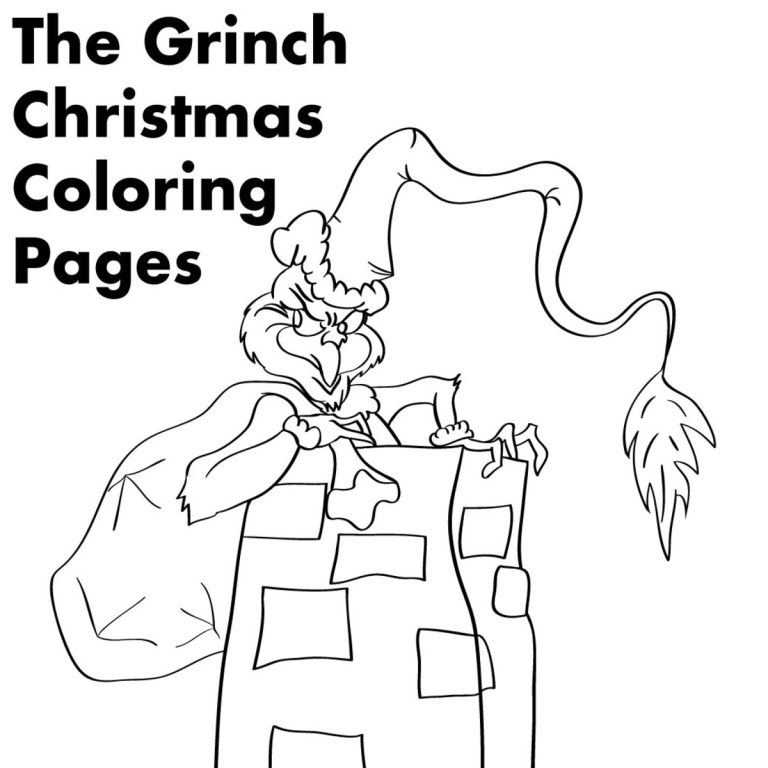 How The Grinch Stole Christmas Coloring Pages