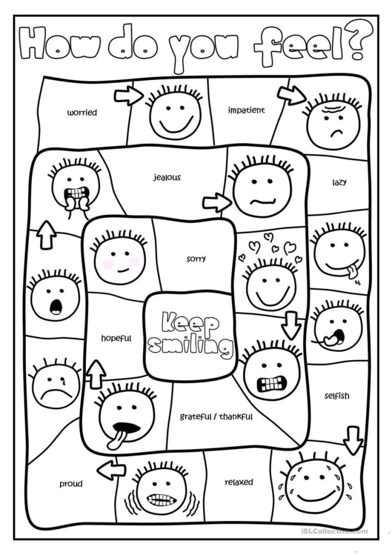 Free Printable Feelings And Emotions Worksheets For Preschoolers