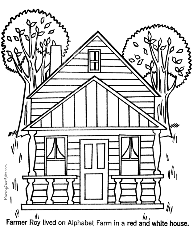 Coloring Pages Of House