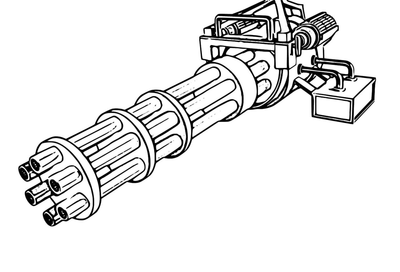 Awesome Machine Gun Coloring Play Free Coloring Game Online