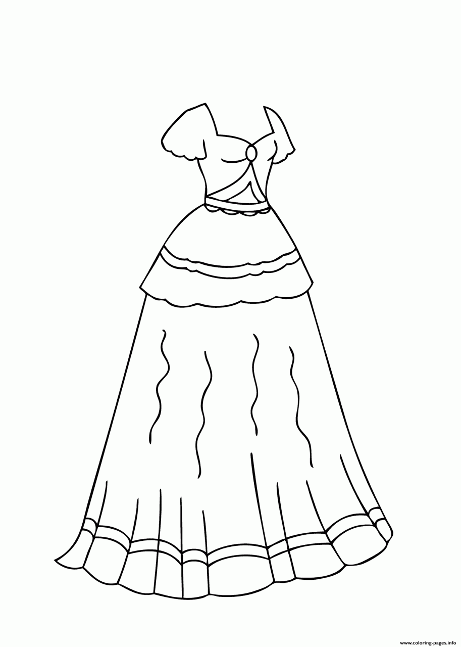 Coloring Pages Dresses
