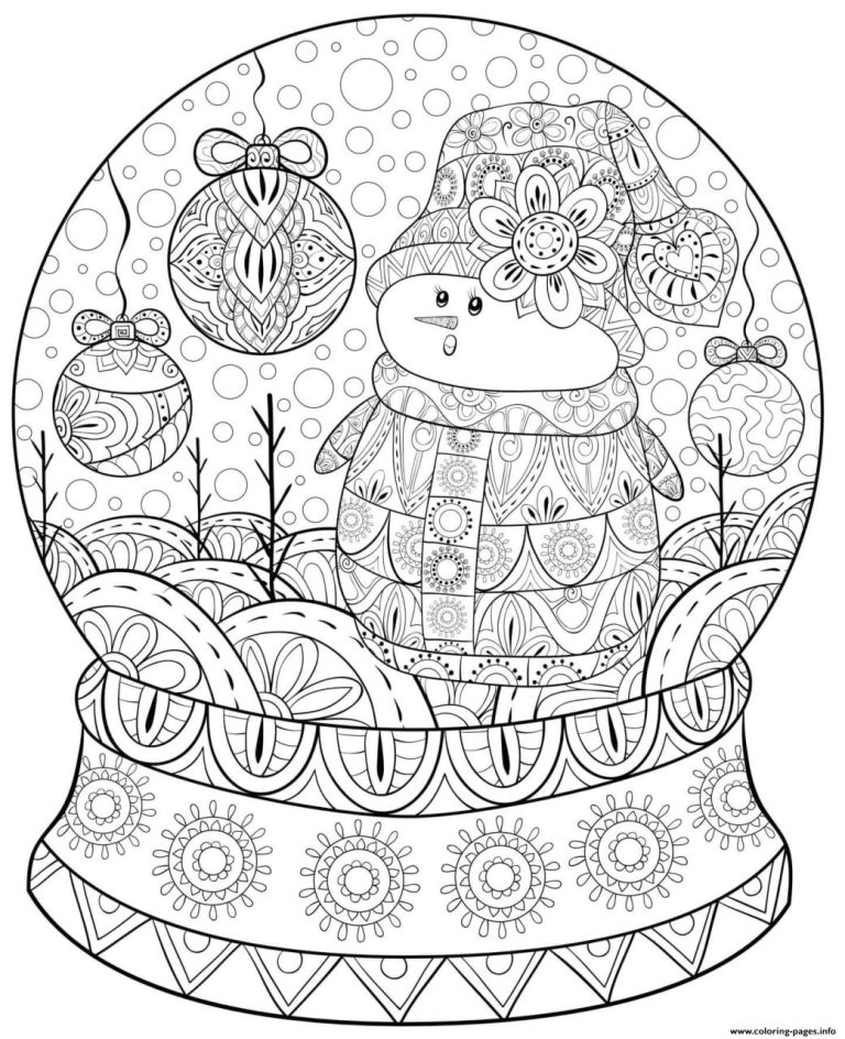 Free Intricate Christmas Coloring Pages